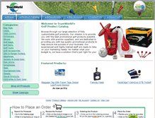 Tablet Screenshot of golf.teamworldcatalog.com